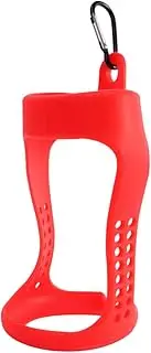 KICHOUSE Silicone Speaker Cover Red Soft Pouch Travel Pouch Protective Sleeve Silicone Box