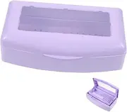 Vaguelly Nail Art Tool Sterilizer Box Durable Cleaning Tray for Tweezers Manicure Tools Leak Organizer for Professional DIY Use Quick Clean