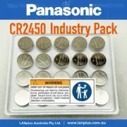 Panasonic 3V CR2450 Industry Lithium Button coin battery DL2450 ECR2450 wholesal