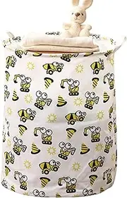 Kids Laundry Basket | Child-Friendly Clothes Organizer Basket,Waterproof Chic Aesthetic Colorful Decorative Nursery Storage for Bedroom Bathroom Toddler Children Use