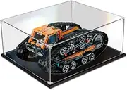 Acrylic Display Case for Lego 42140 Technic App-Controlled Transformation Vehicle Figure Storage Box Dust Proof Glue Free