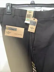 NEW DOCKERS D3 34x32 FLAT FRONT MENS PANTS BLACK