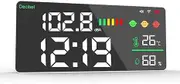 Tuya WiFi Decibel Meter 4in1 Temperature Humidity Decibel Test Alarm Clock 11inch LED Color Display Tuya Intelligent Linkage APP Control Noise Decibel Meter