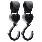 Stroller Hooks For Bags 2X Pram Storage Clips 360 Degree Rotating Stroller Strap