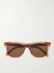 [CELINE Eyewear] CELINE Eyewear - Square-frame Acetate Sunglasses - Light brown - One size One size Brown