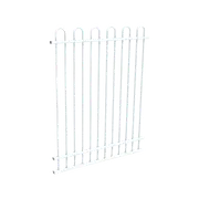 ProtectorAl 350 - 1200 x 1500mm Pearl White Aluminium Loop Top Pool Fence Panel With Mid Rail