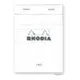 RHODIA Stapled Pad 筆記本/ A6/ White/ Lined eslite誠品