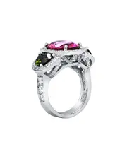 Diana M. Fine Jewelry 18K 9.35 ct. tw. Diamond & Tourmaline Ring