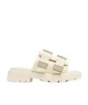 Bottega Veneta Flash Padded Flat Sandals 40,42 Nude