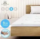 Queen 6CM Cool Gel Memory Foam Mattress Topper Visco Elastic Underlay Cover