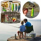 80Pcs Fishing Lure Set Fishing Bait Kit Multifunction for Freshwater Saltwater