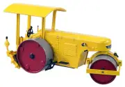 NZG 627-60 1:50 Hamm DL10 Historical 3-Wheeled Compactor in Yellow