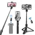 Wireless Unipod Selfie Stick Remote For Mobile Phone Bluetooth Rotating Tripod