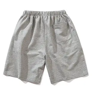 PUMA 灰色 基本款 LOGO 短褲 棉褲 運動短褲 籃球褲 休閒短褲 沙灘褲-06