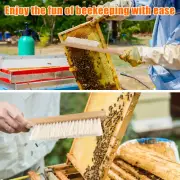 2Pcs Beekeeping Brush for Beekeepers Natural Horsehair Bee Brush with jeQEj