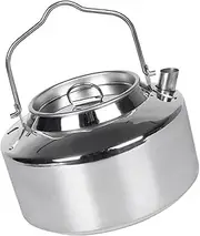 Generic Camping Tea Kettle Portable Multi Function Stainless Steel Kettle for Outdoor Use Lightweight Water Pot for Boiling Tea and Cooking for Camping and Hiking