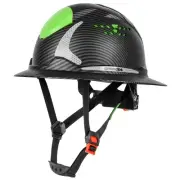 Matrix Full Brim Hard Hat Vented Construction Safety Helmet OSHA Approved Cas...