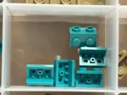 LEGO Parts - Dark Turquoise Bracket 1 x 2 - 1 x 2 - No 99781 - QTY 5
