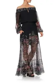 CAMILLA Restless Nights Off Shoulder Shirred Dress BNWT Size XS