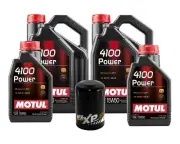 12L Motul 4100 POWER 15W50 Wix XP Filter Motor Oil Change Kit API SL