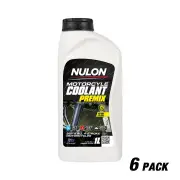 6 x Nulon Motorcycle Coolant Premix 1 Liter MCC-1 Premixed Engine Coolant