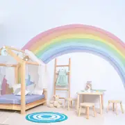 Large Fabric Multicoloured Rainbow Mural Wall Stickers