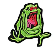 Ghostbusters Slimer Character Embroidered 3 Inches Tall Embroidered Patch
