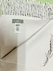 $920 RH Italian Siena Lamb’s Wool,Silk, Cashmere OVERSIZE Throw Mist GRAY Lovely