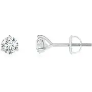 Prong-Set Round Diamond Martini Stud Earrings