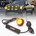 Xprite Amber LED Hide-A-Way Side Marker Strobe Light Flashing Emergency Warning