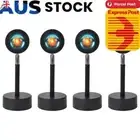 Rainbow Sunset USB Night Light Projector Atmosphere Lamp Modern Colorful Lamps