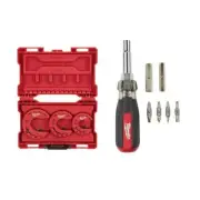 Milwaukee Cutter Set Close Quarters Copper 1/2"-1" Tubing 13- in-1 Screwdriver