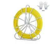 VEVOR Fish Tape Fiberglass, 129.5 m, 6.35 mm, Duct Rodder Fishtape Wire Puller,