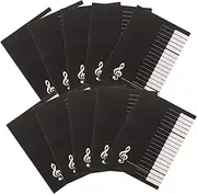 GLSTOY 5-book Set Music Composition Notebook Creative Paper Stave Notebooks Sheet Music for Musicians Portable and Versatile