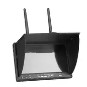 5.8G FPV DVR Monitor 7 Inch LCD Screen 800x480 40CH LCD5802D Build-in Dual Receiver for RC FPV Dron Black