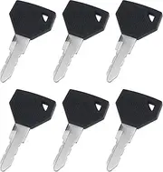 EMSea 6Pcs Ignition Keys Replacement 198360-52160 1A7880-52100 194155-52160 Compatible with Yanmar EX450 EX2900 EX3200 SC2400 SC2450 Excavator Ignition Key