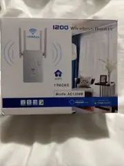 1200MBPS Wireless WiFi Router Black AC1200M Alexa Google Assistant Compatible