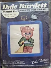 Dale Burdett "Poor Me Pal Do I Hafta" Cross Stitch Kit with Frame Size 4" x 4"