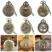 Vintage Style Quartz Analog Pocket Watch with 80cm Chain for Women Men Watches