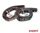 ONE LEFT Puppia Dog LEASH - MATCHES SNOWBALL Harness - FAIR ISLE - BROWN - LRG