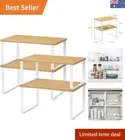 Expandable Spice Rack Organizer - 4 Tier Stackable Shelves for Kitchen