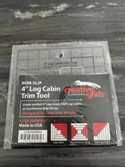 Creative Grid Non-Slip 4" Log Cabin Trim Tool CGRJAWMN4