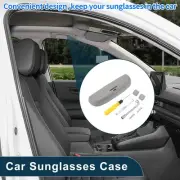 Car Sunglasses Case for Volvo XC90 16-24 Eyeglasses Holder Storage Box ABS Grey