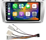 ViaBecs 9" Wireless Apple Carplay Radio for Toyota Camry 2007-2011, Android 12 6G 128G Touch Screen Car Stereo with Android Auto Mirror Link IPS Screen GPS Navigation 5GHz WiFi (XC004-1 for Non-JBL)