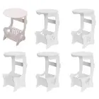 Small Round Side Table NightStand Simple with Storage Small Bedside Table Sofa