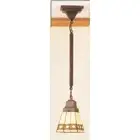 Meyda Lighting 49106 5"Sq Diamond Band Mission Mini Pendant - 49106