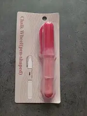 Tailor's Chalk Pen for Sewing Easy to Use and Wipe Off Red Color & 2 Refills