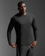Aero Long Sleeve, 2XU, XS, Black/Silver Reflective, Male
