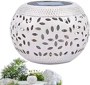 Outdoor Garden Solar Lights - Decorative Garden Solar Lamps | Hollow Vintage Metal Garden Solar Lantern, Outdoor Decorative Solar Powered Lights
