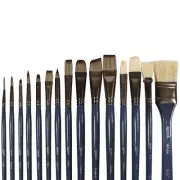 Premium Paint Brush Set 15 Piece, Includes 15 Different Brushes in a Roll Cas...